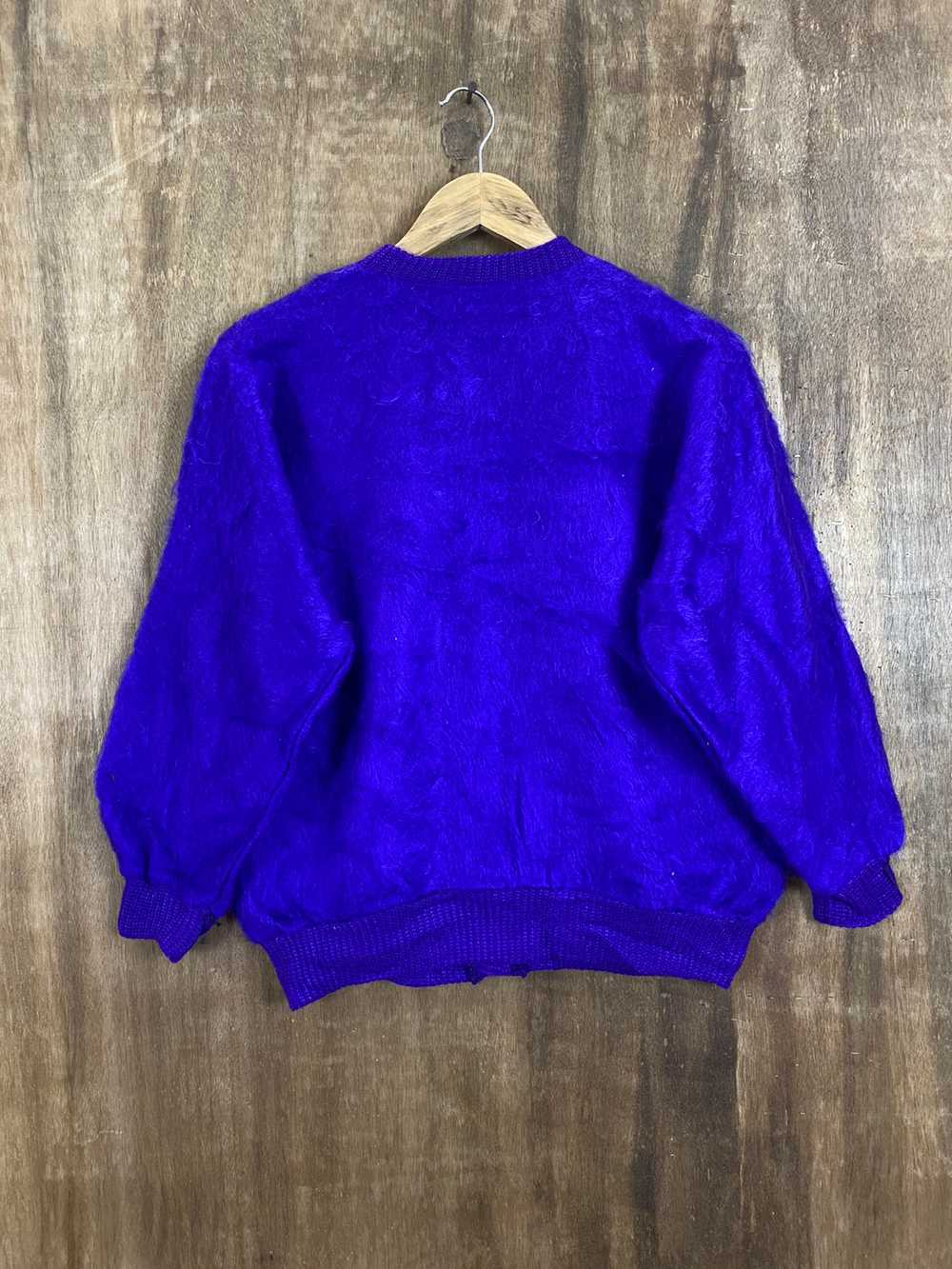 Homespun Knitwear - Japanese Brand Purple Cardiga… - image 2