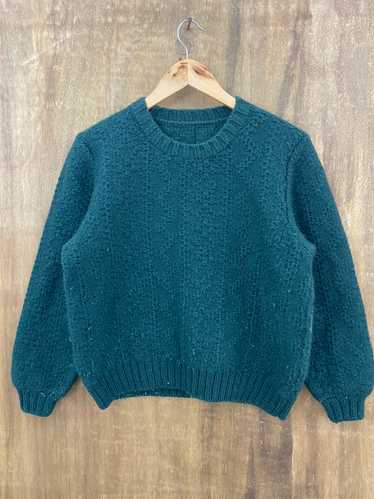 Homespun Knitwear - Japanese Brand Green Knit Swe… - image 1