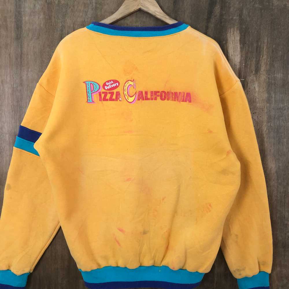 Vintage - Vtg Pizza Californa Made In Japan Sweat… - image 3