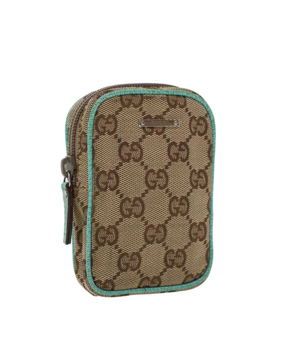 Gucci GG Canvas Cigarette Case with Beige and Lig… - image 1