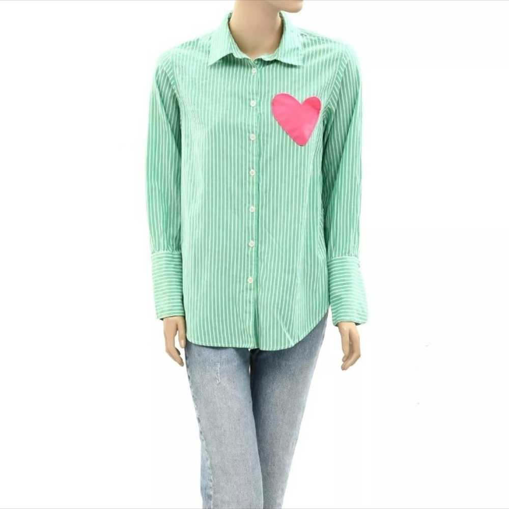 270400 Kerri Rosenthal Mia Heart Patch Shirt Tuni… - image 4