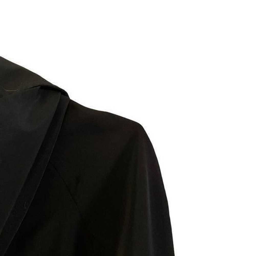 London Fog Black Hooded Raincoat Jacket Size MED - image 8