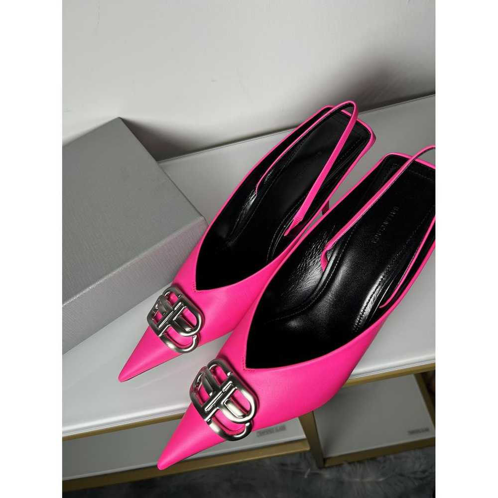 Balenciaga Bb leather heels - image 7