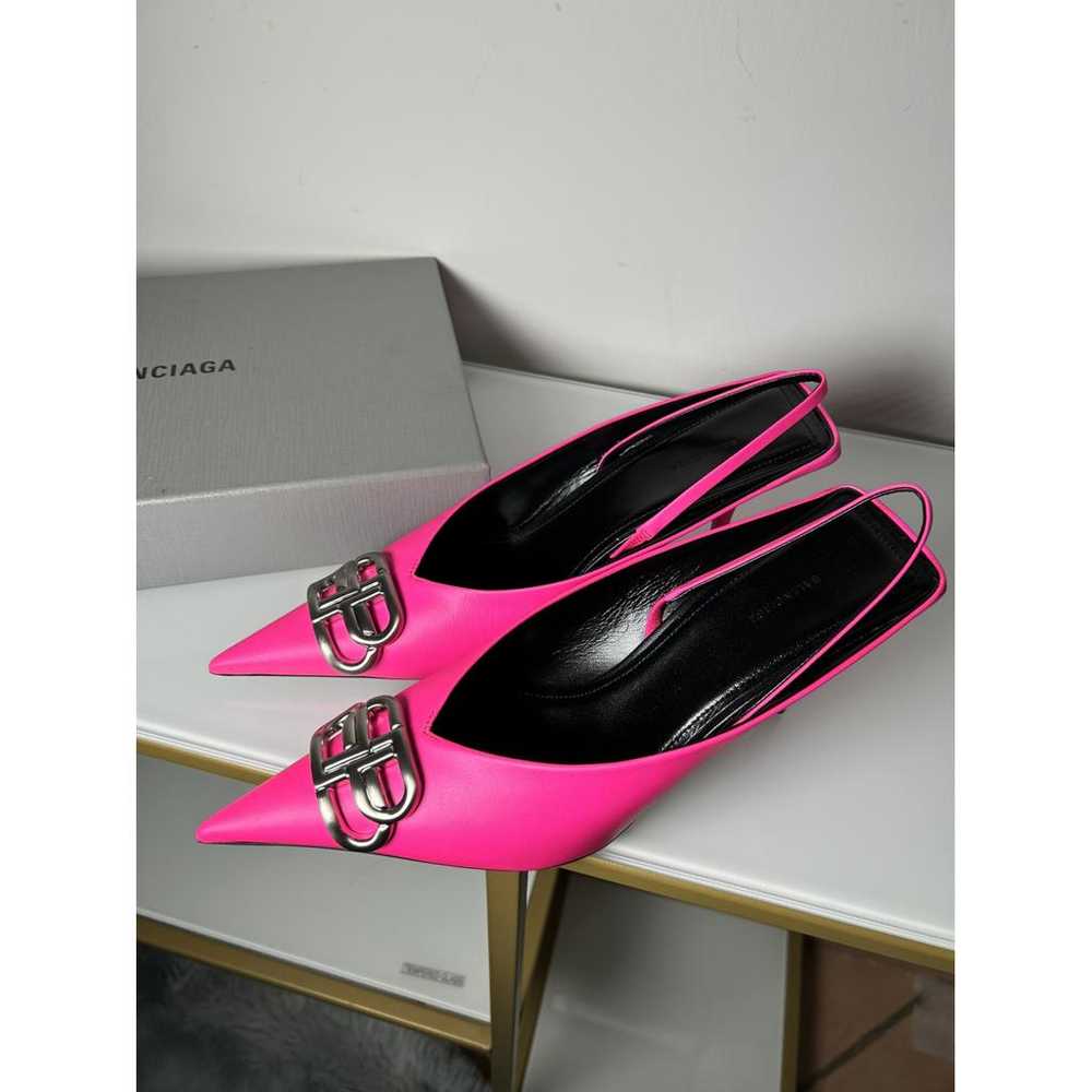 Balenciaga Bb leather heels - image 8