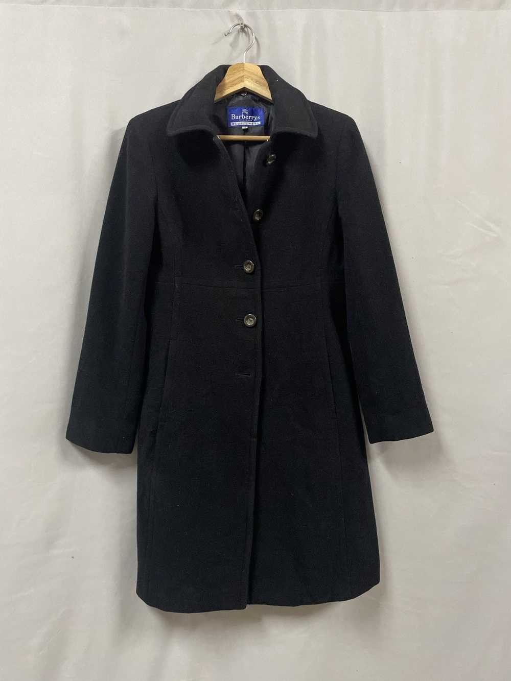 Burberry Burberry Blue Label wool overcoat black … - image 1