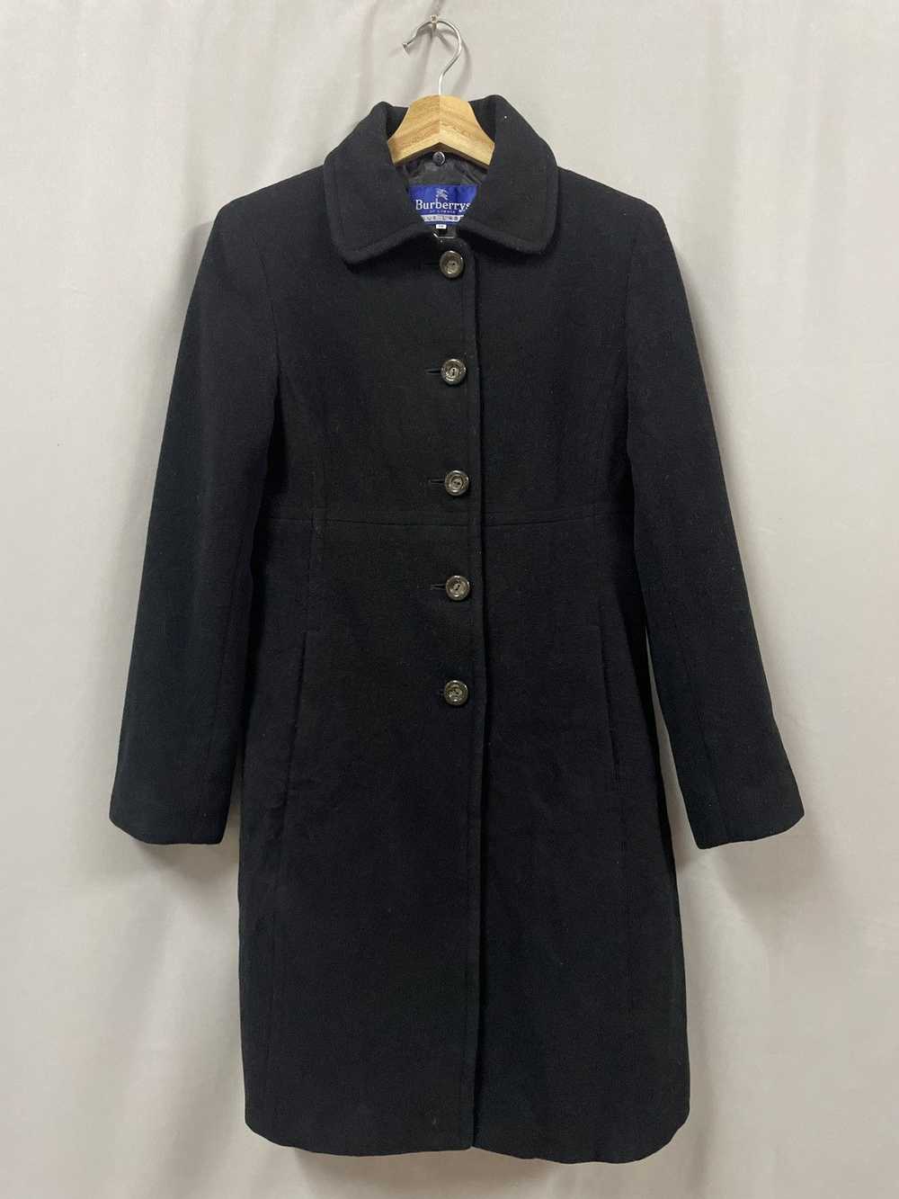 Burberry Burberry Blue Label wool overcoat black … - image 4