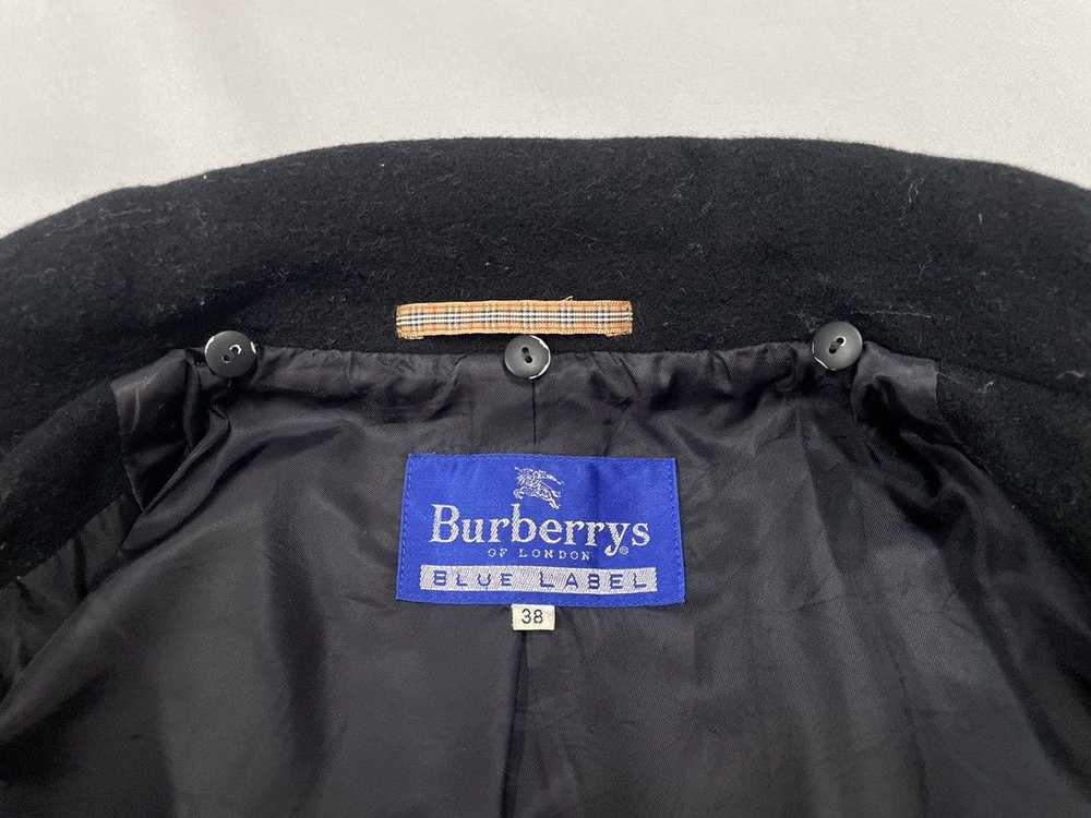Burberry Burberry Blue Label wool overcoat black … - image 5