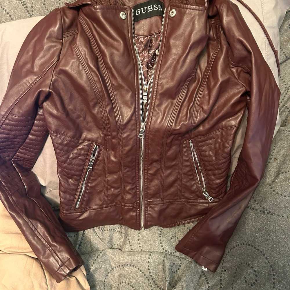 Guess Faux Leather Jacket for Women - image 4