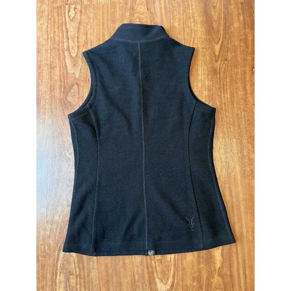 Ibex Vest Women's Size Small Black Merino Wool Fu… - image 8
