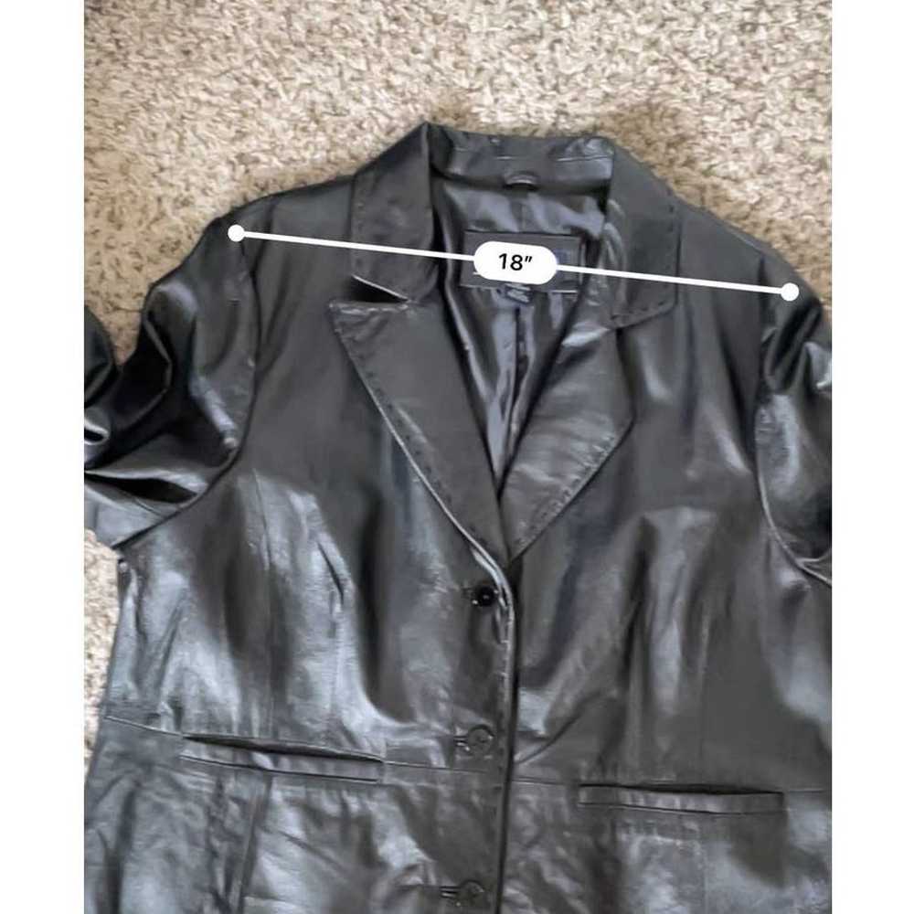 Venezia Jeans Genuine Leather Jacket Blazer Style… - image 3