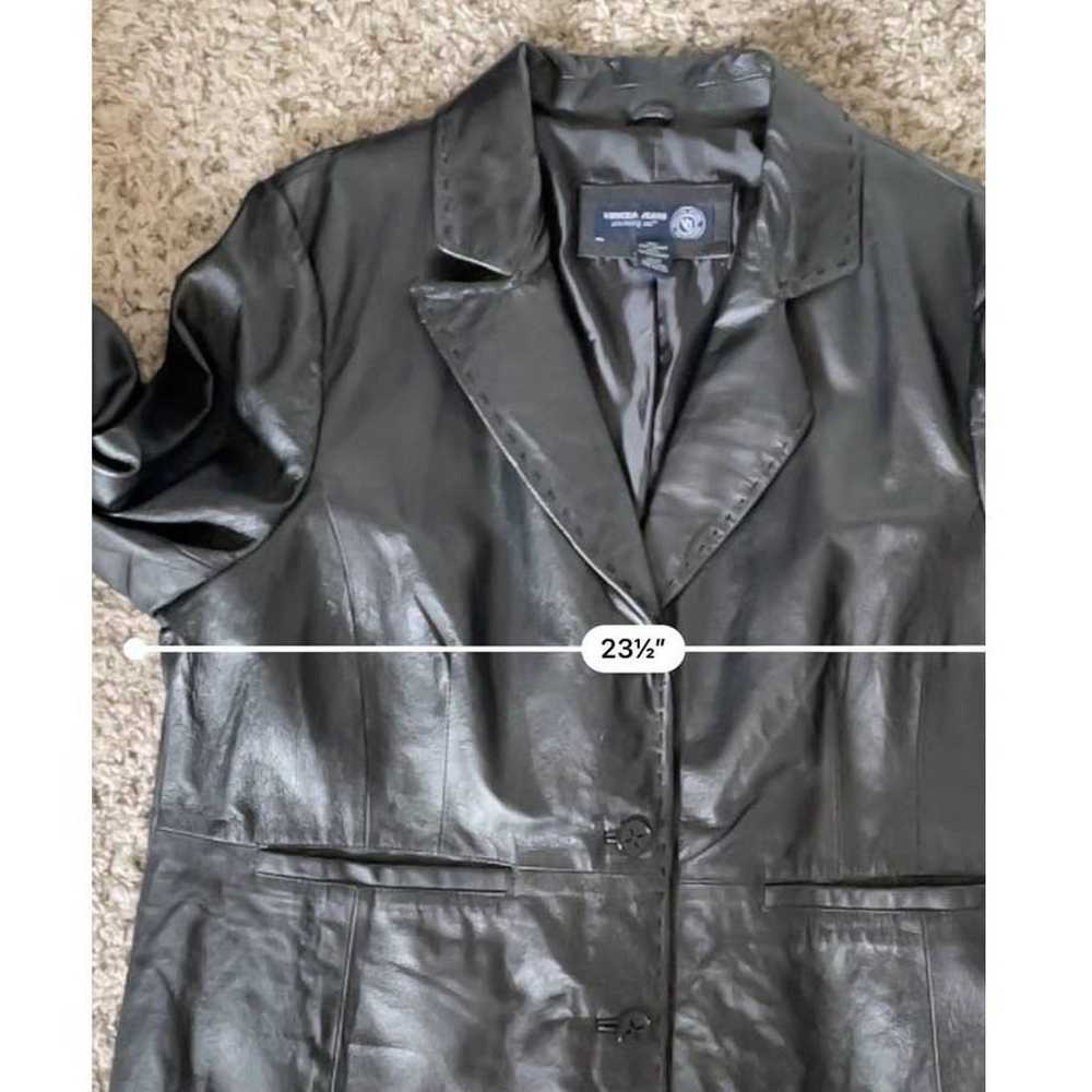 Venezia Jeans Genuine Leather Jacket Blazer Style… - image 4