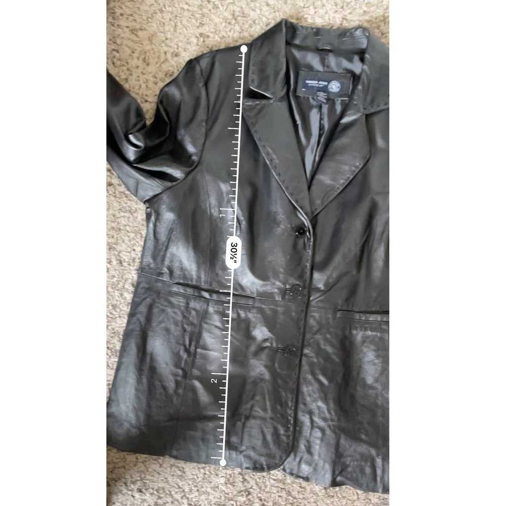 Venezia Jeans Genuine Leather Jacket Blazer Style… - image 5