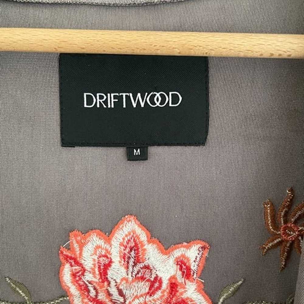 DRIFTWOOD Purple/Brown Burnout Wrap Jacket Floral… - image 3