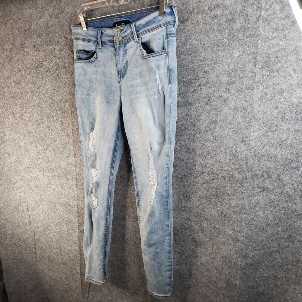 Vintage Indigo Rein Distressed Denim Blue Jeans J… - image 3