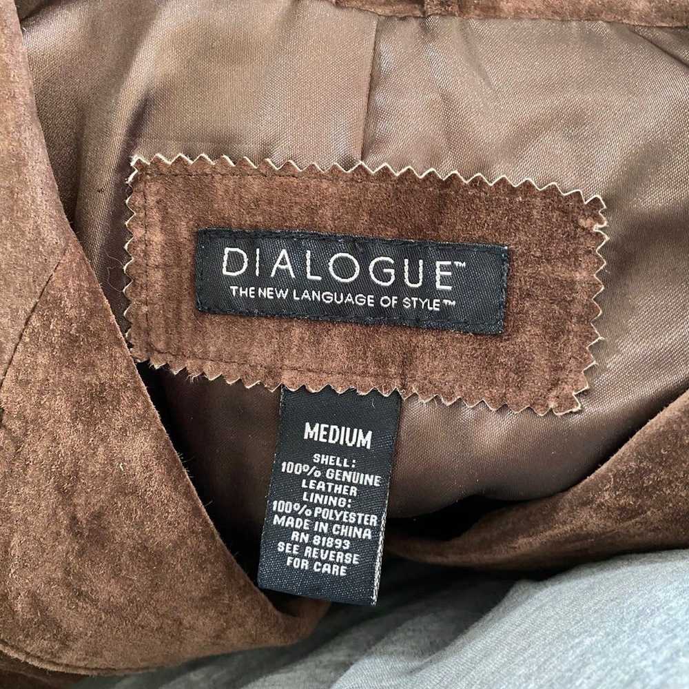 Genuine Leather suede dark brown jacket - image 2