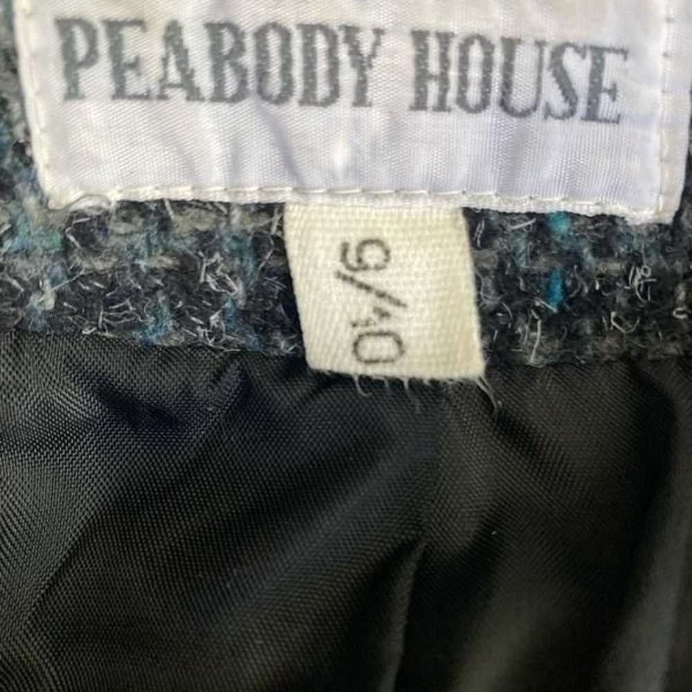 Peabody House Wool Blend Plaid Full Length Coat - image 5