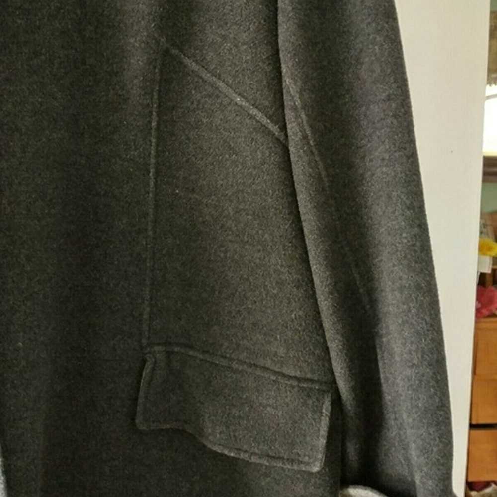 CoVtg. J.Jill Grey Doublecloth Wool blend Coat/Si… - image 3