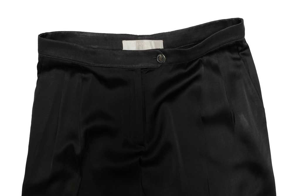 Lanvin Eté 2006 Formal Trousers in Black Silk, UK… - image 5