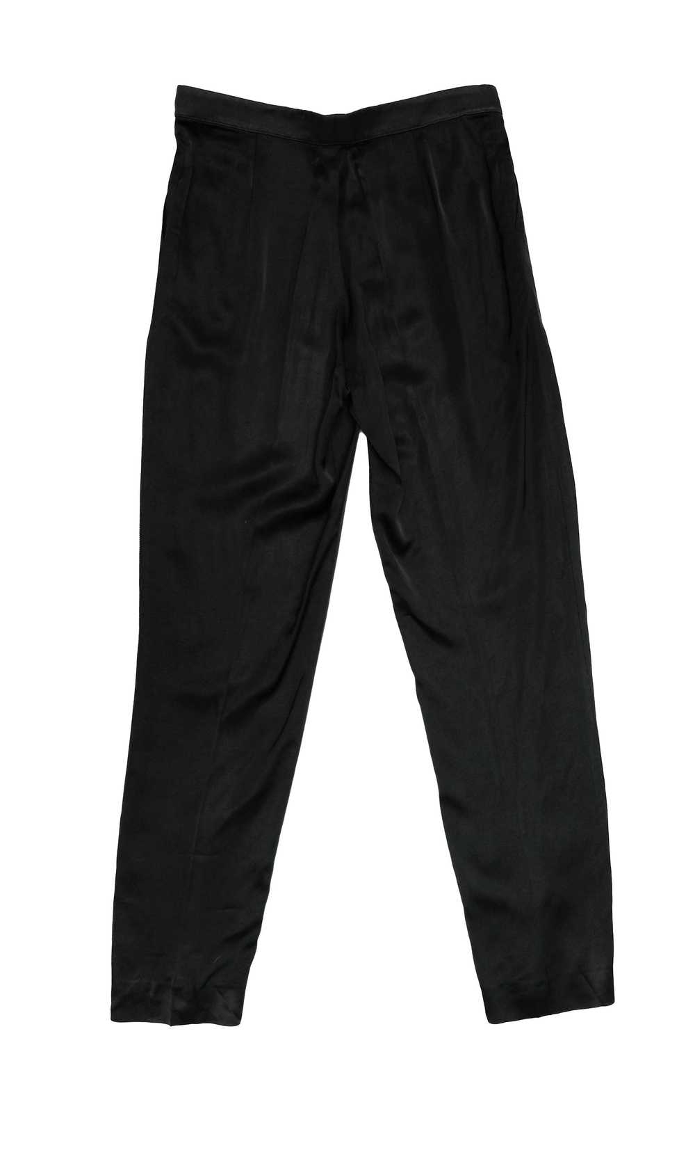 Lanvin Eté 2006 Formal Trousers in Black Silk, UK… - image 6
