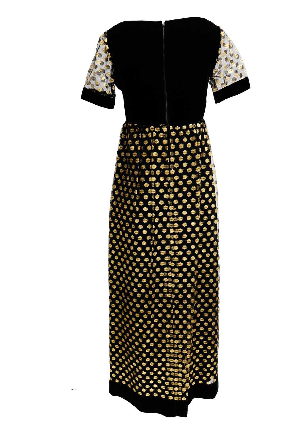 Belinda Bellville Empire Maxi Dress in Black Velv… - image 3