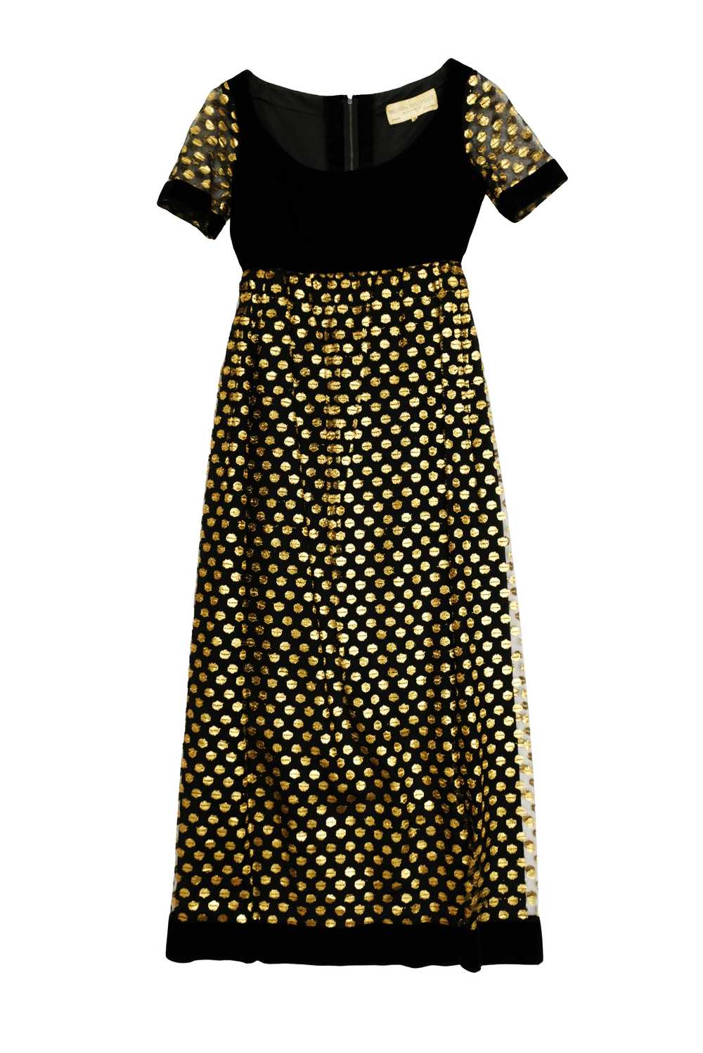 Belinda Bellville Empire Maxi Dress in Black Velv… - image 6