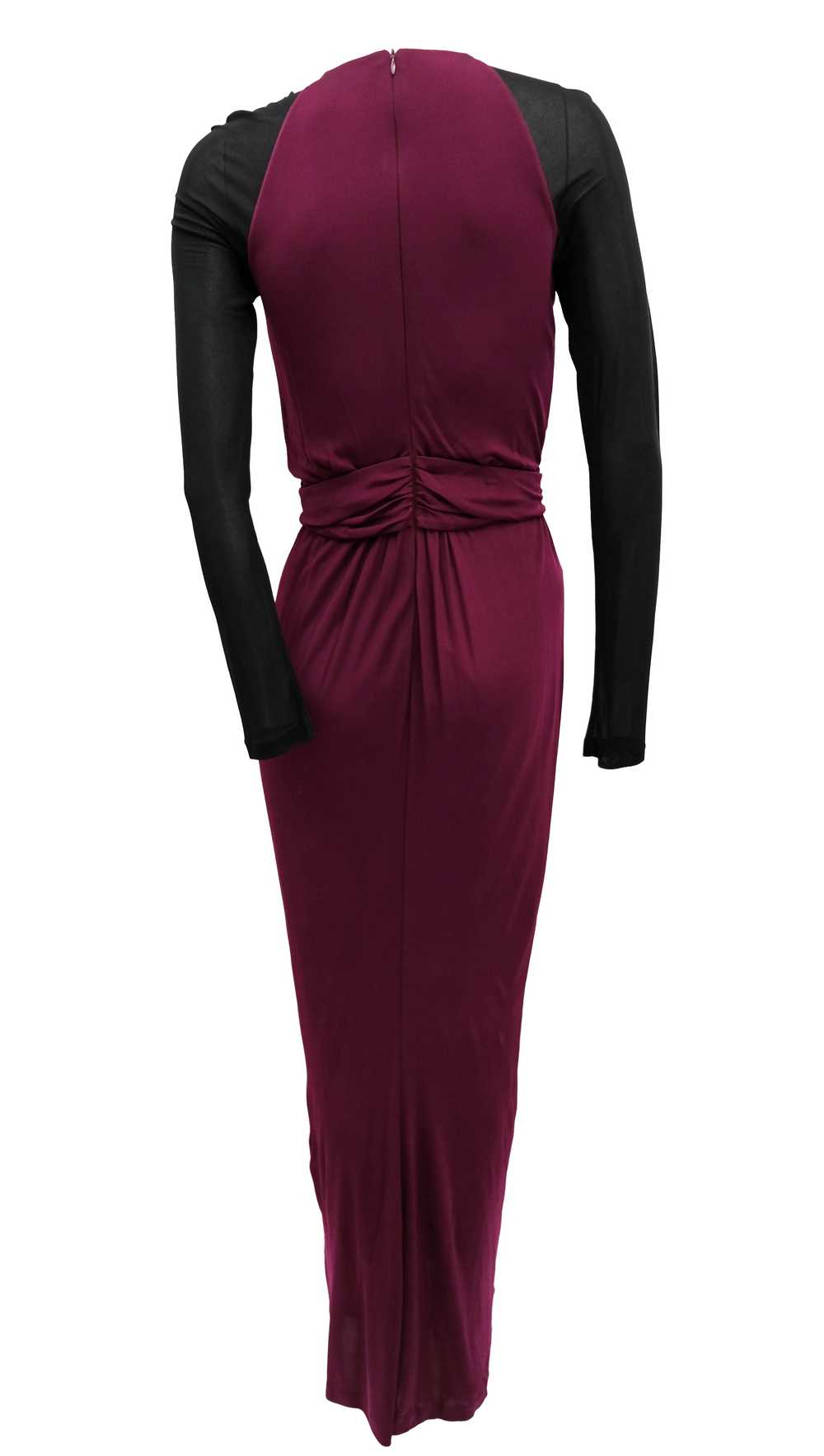 Hugo Boss Burgundy Floor Length Gown with Black S… - image 3