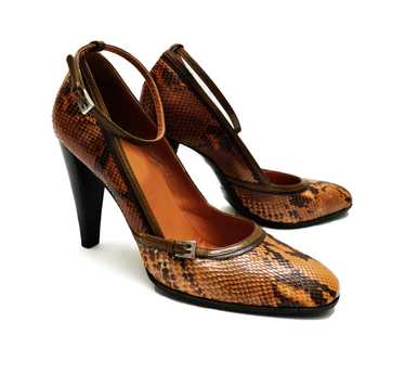 Prada Snakeskin High Heeled Pumps, EU40 - image 1