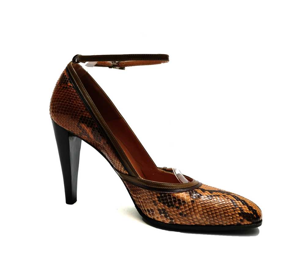 Prada Snakeskin High Heeled Pumps, EU40 - image 2