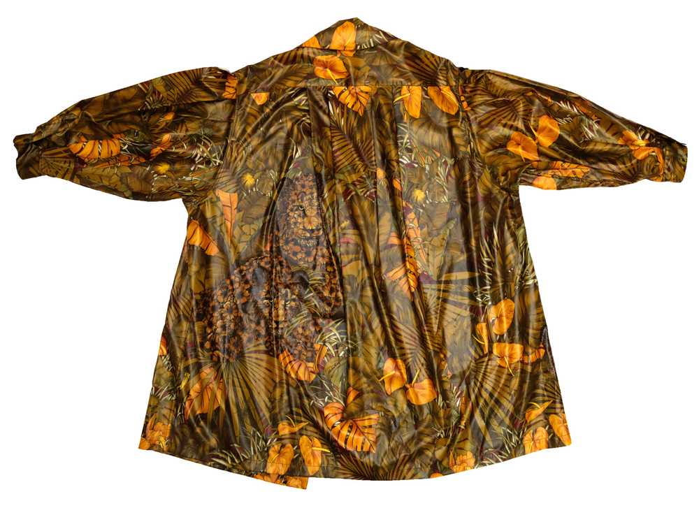 Salvatore Ferragamo Jungle Print Swing Coat, One … - image 11