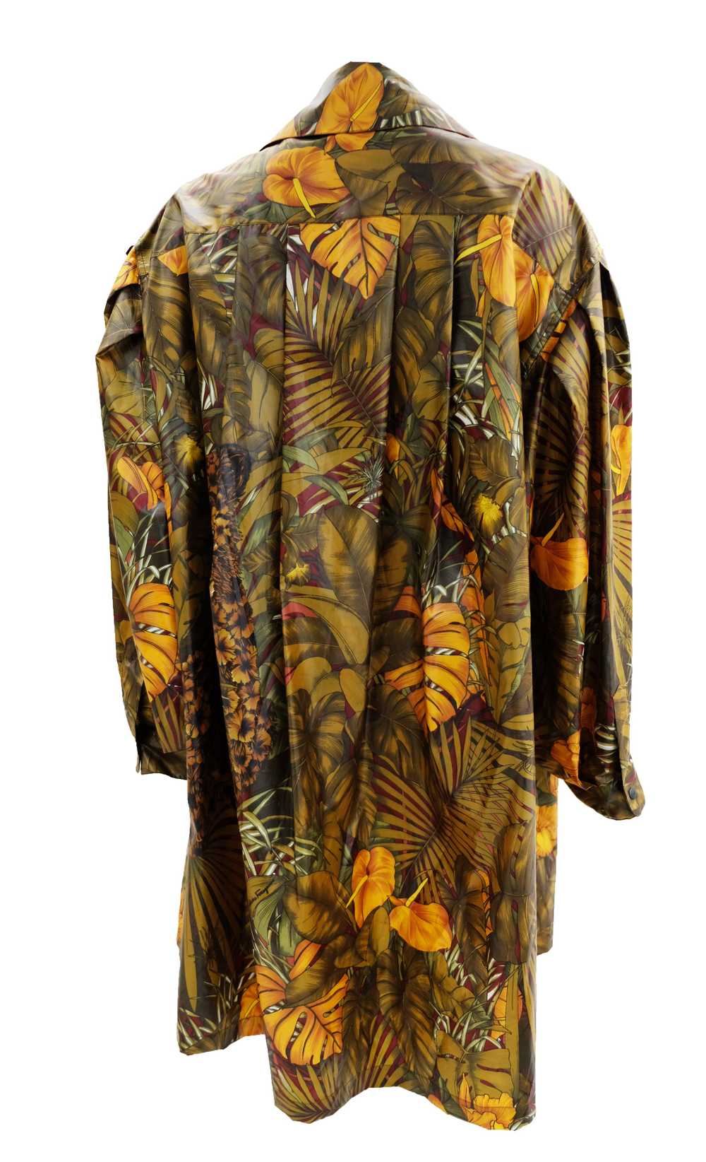 Salvatore Ferragamo Jungle Print Swing Coat, One … - image 4