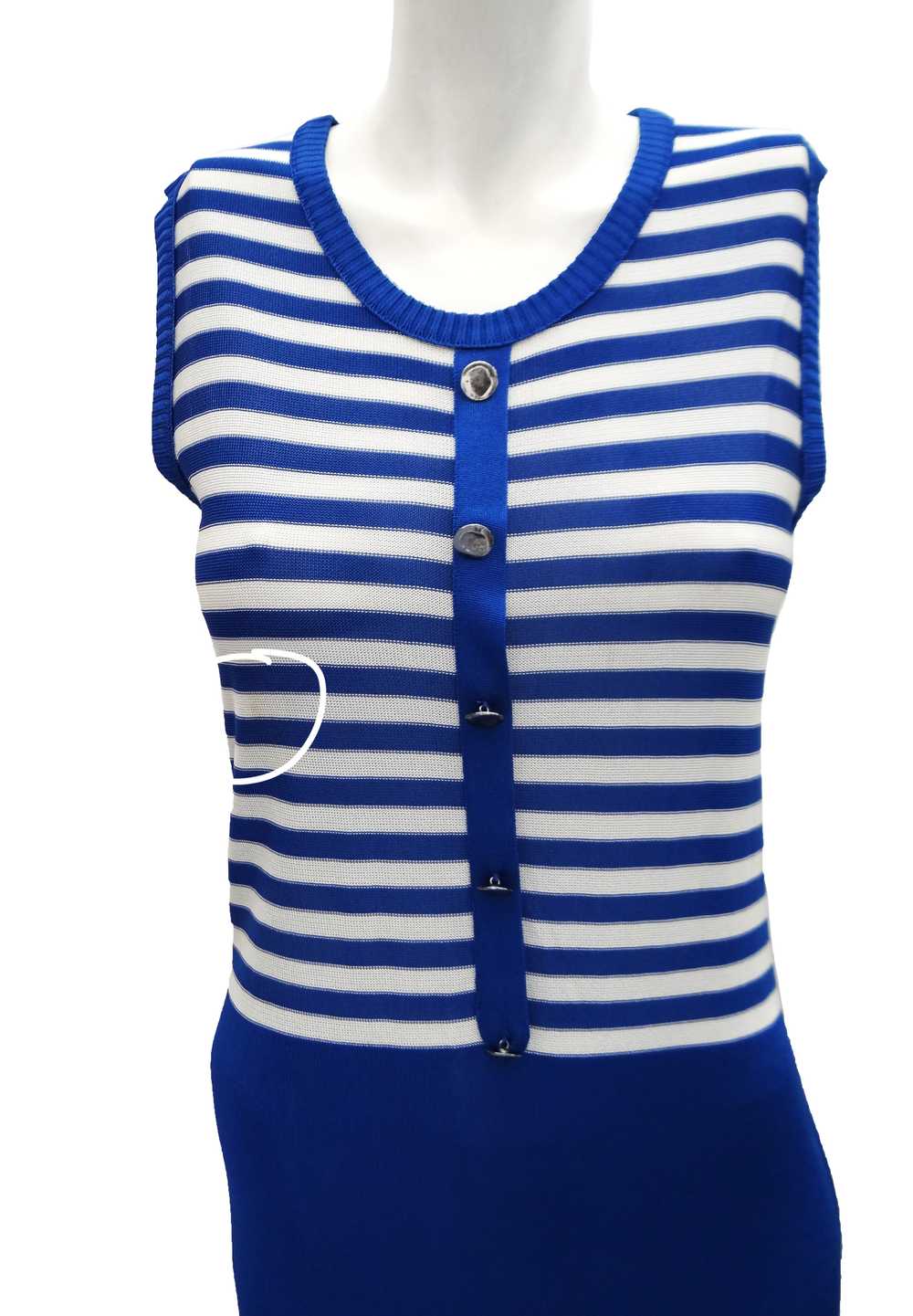 Sonia Rykiel Knitted Dress with Striped Top, UK12 - image 10