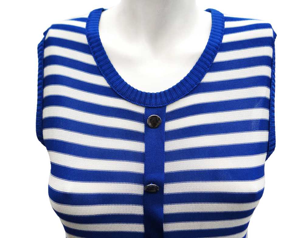 Sonia Rykiel Knitted Dress with Striped Top, UK12 - image 3