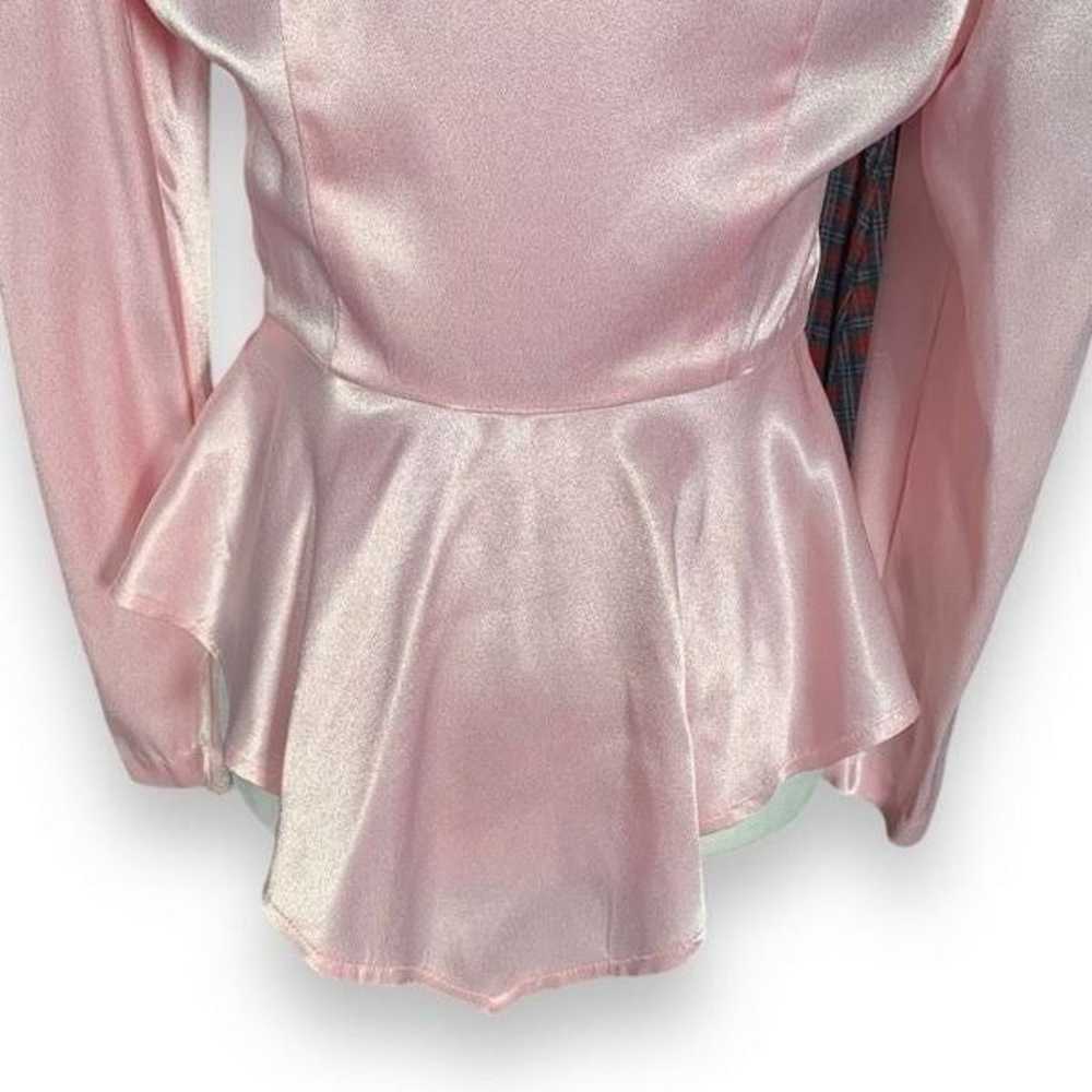 Vintage All That Jazz Jacket Pink Satin Padded Sh… - image 8