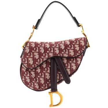Christian Dior Saddle Handbag Oblique Canvas Mini