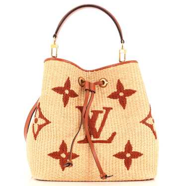 Louis Vuitton NeoNoe Handbag Monogram Giant Raffi… - image 1