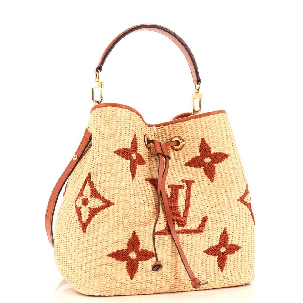Louis Vuitton NeoNoe Handbag Monogram Giant Raffi… - image 2