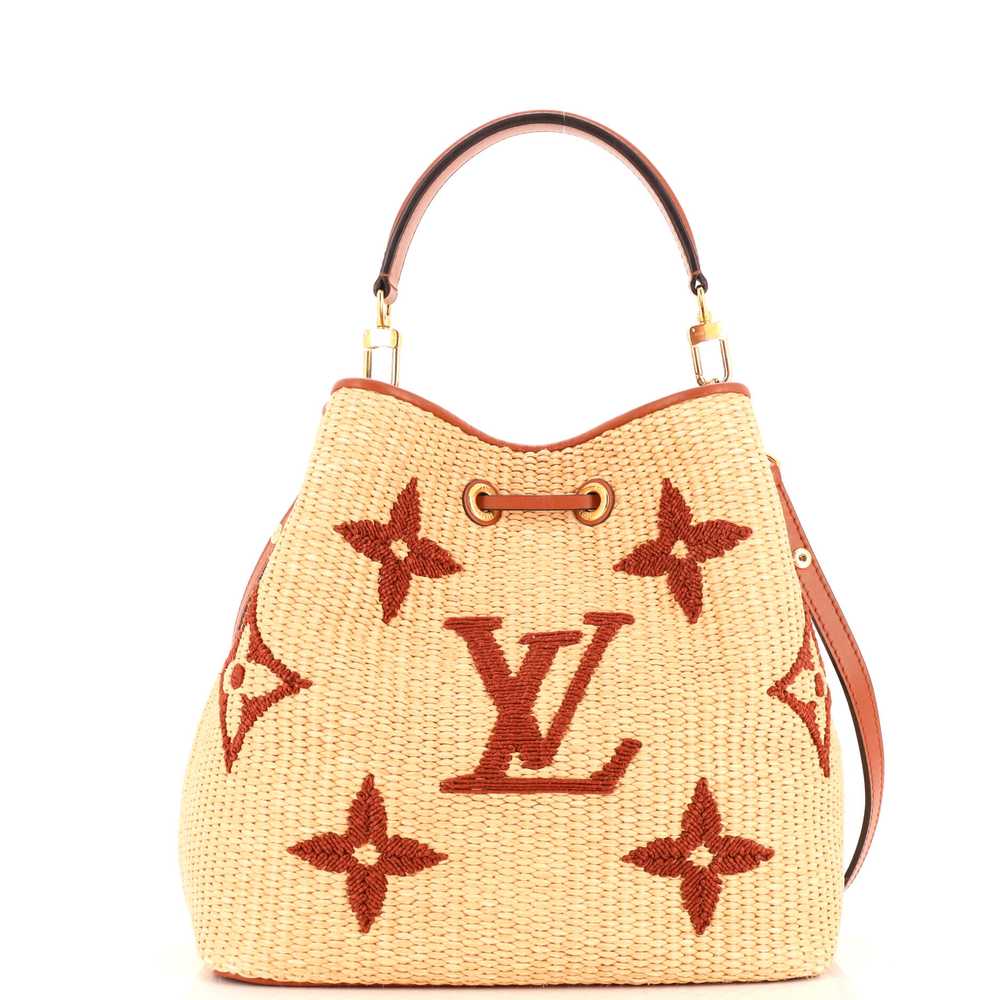 Louis Vuitton NeoNoe Handbag Monogram Giant Raffi… - image 3