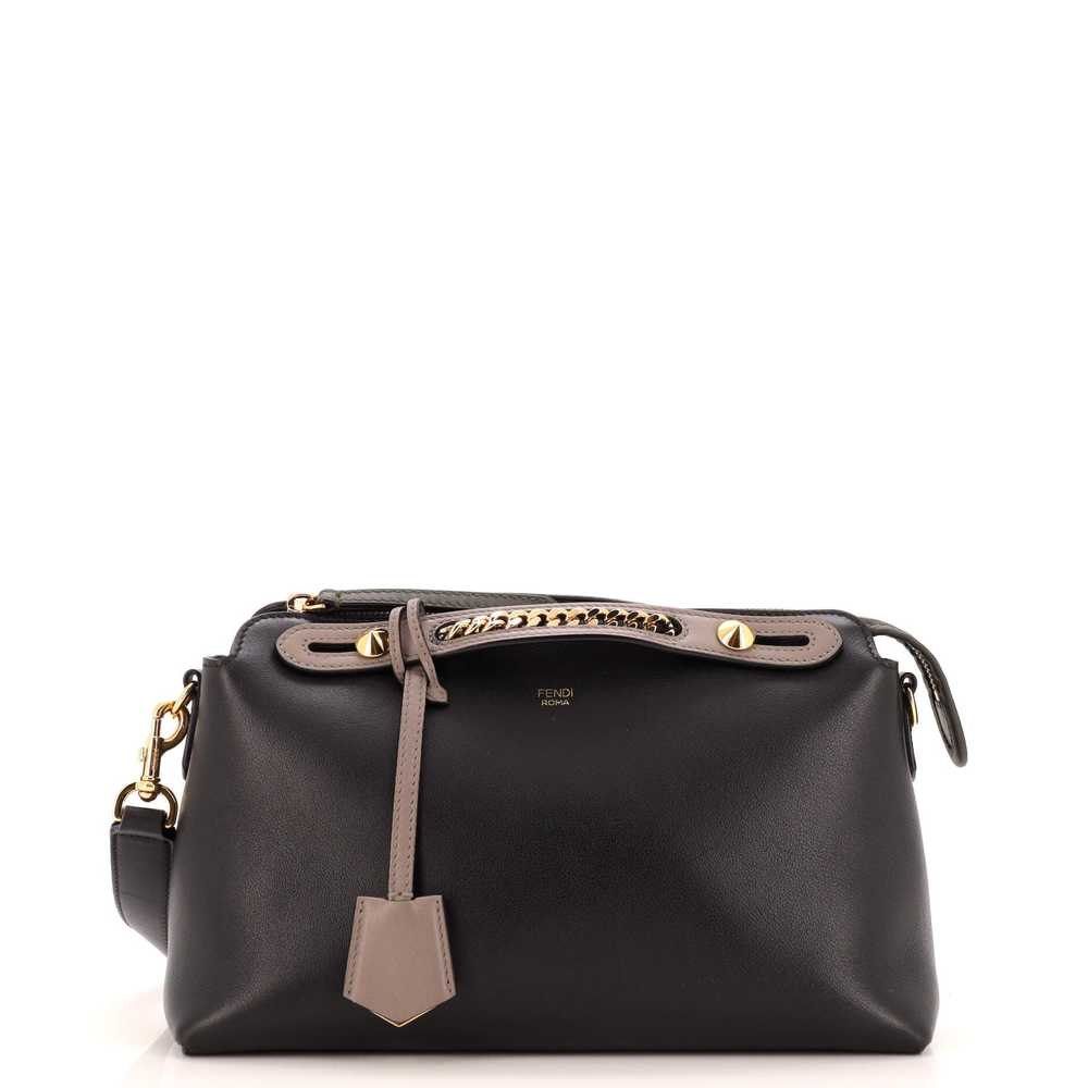 FENDI By The Way Satchel Leather with Chain Detai… - image 1