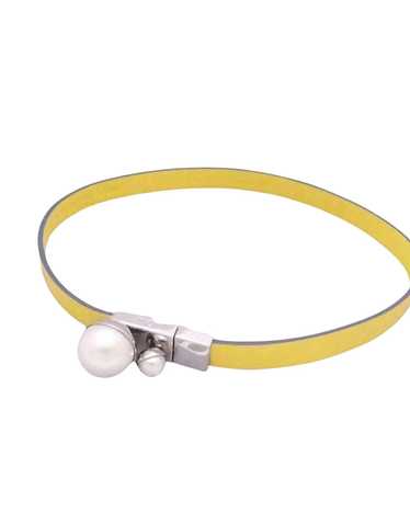 Dior Elegant Leather Choker Necklace by Christian 