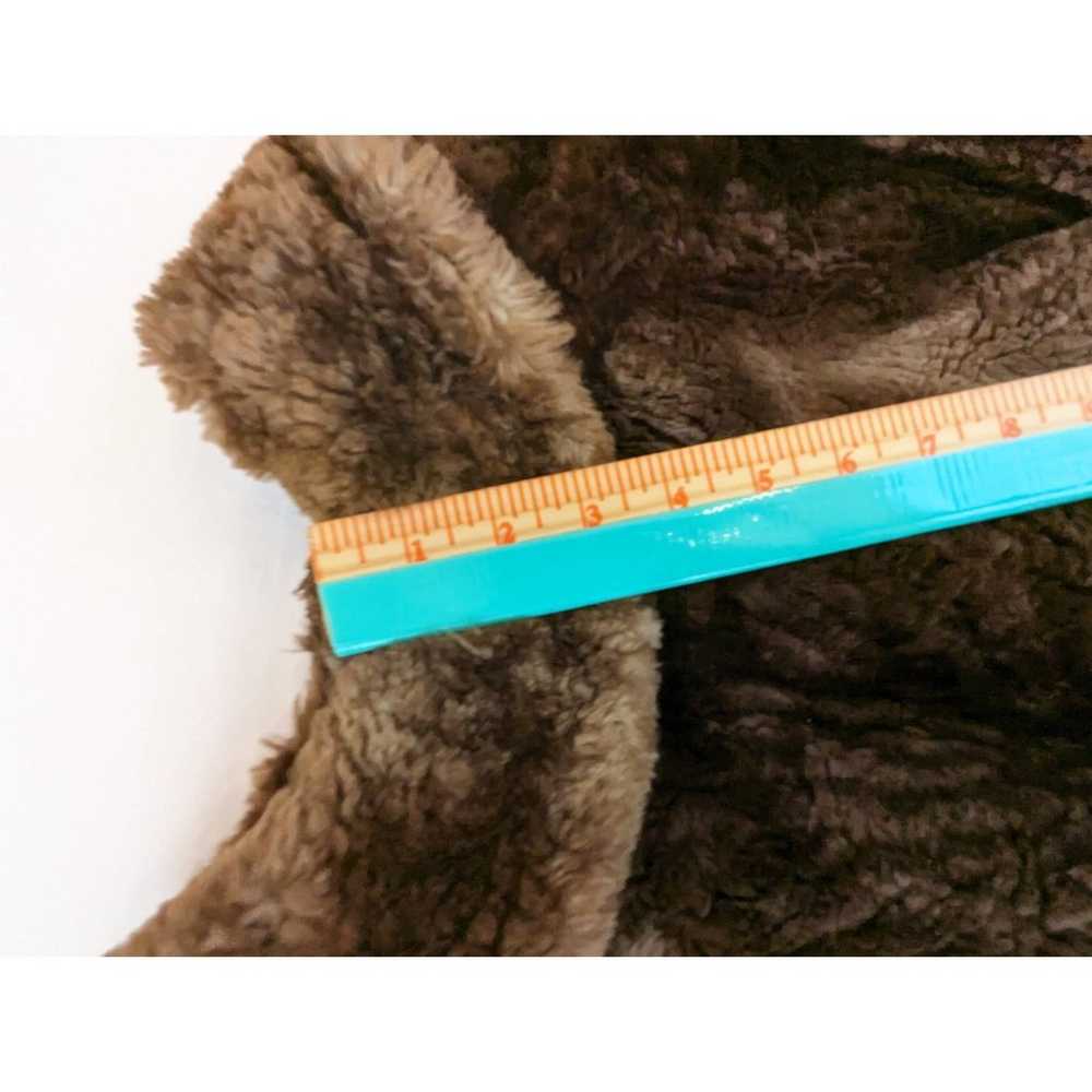 Vintage Brown Sheared Beaver Fur Coat Luxury Soft… - image 10