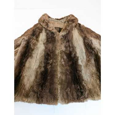 Vintage Brown Sheared Beaver Fur Coat Luxury Soft… - image 1