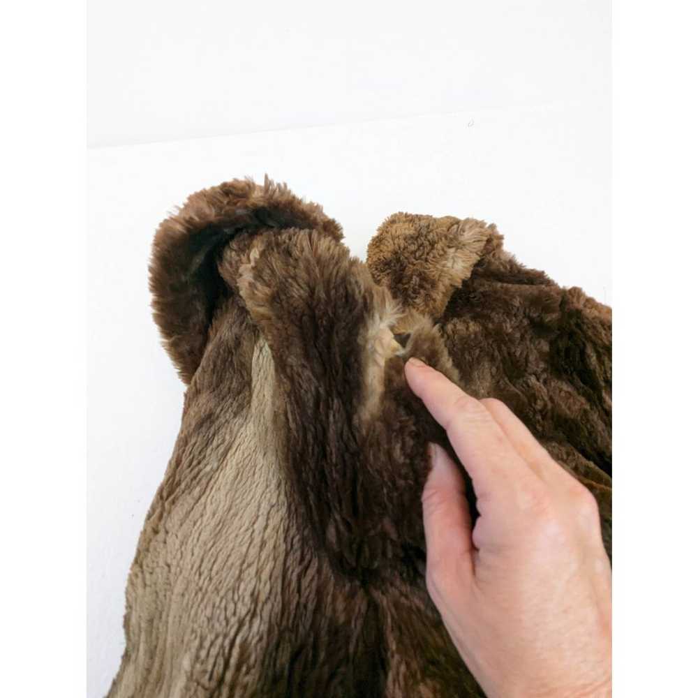 Vintage Brown Sheared Beaver Fur Coat Luxury Soft… - image 6