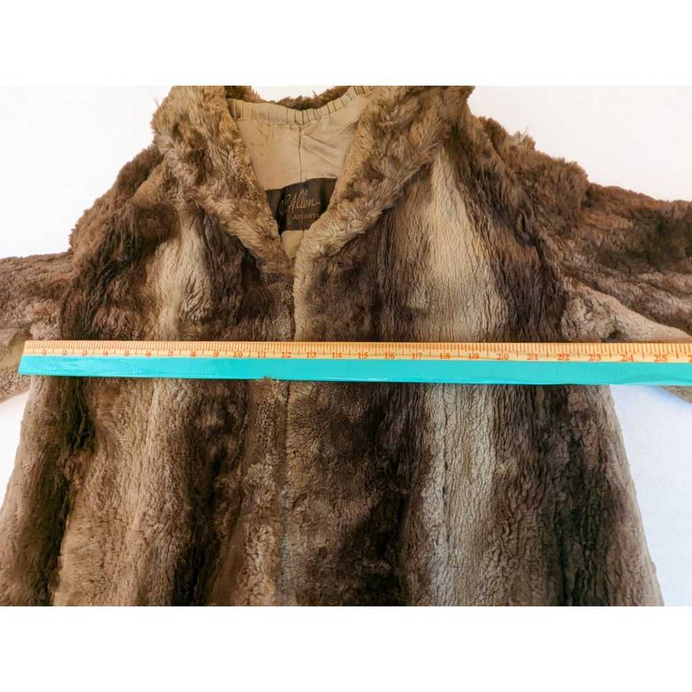 Vintage Brown Sheared Beaver Fur Coat Luxury Soft… - image 9