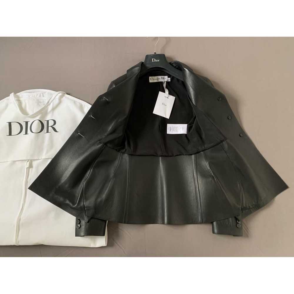 Dior Leather biker jacket - image 10