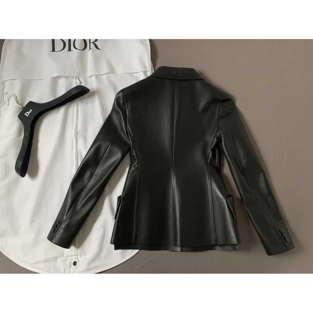 Dior Leather biker jacket - image 5