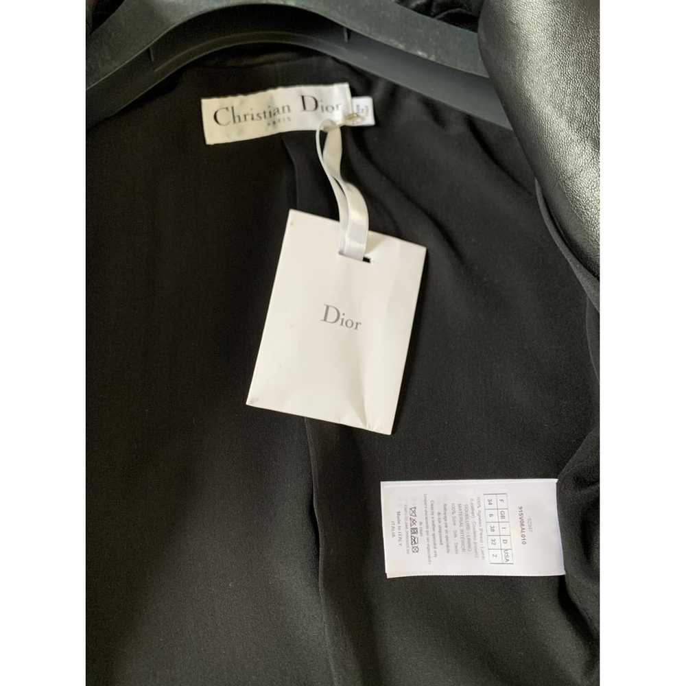 Dior Leather biker jacket - image 9