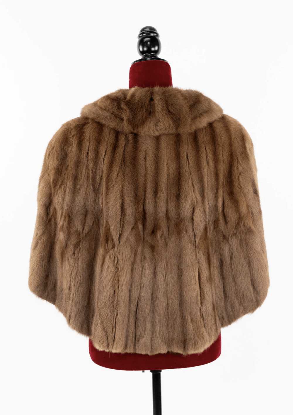 Vintage Vintage Bauman Furs Mink Short Length Cape - image 10