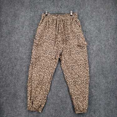 Vintage Aerie Pants Womens M Medium Brown Leopard… - image 1