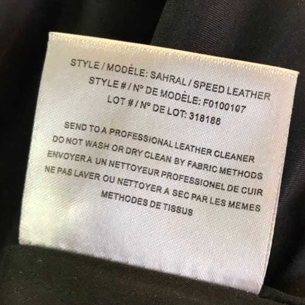 Theory Speed ​​Leather Sahral Moto Jacket S Notch… - image 4