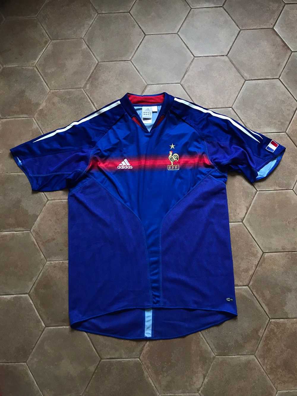 Adidas × Soccer Jersey × Vintage VINTAGE FRANCE A… - image 1